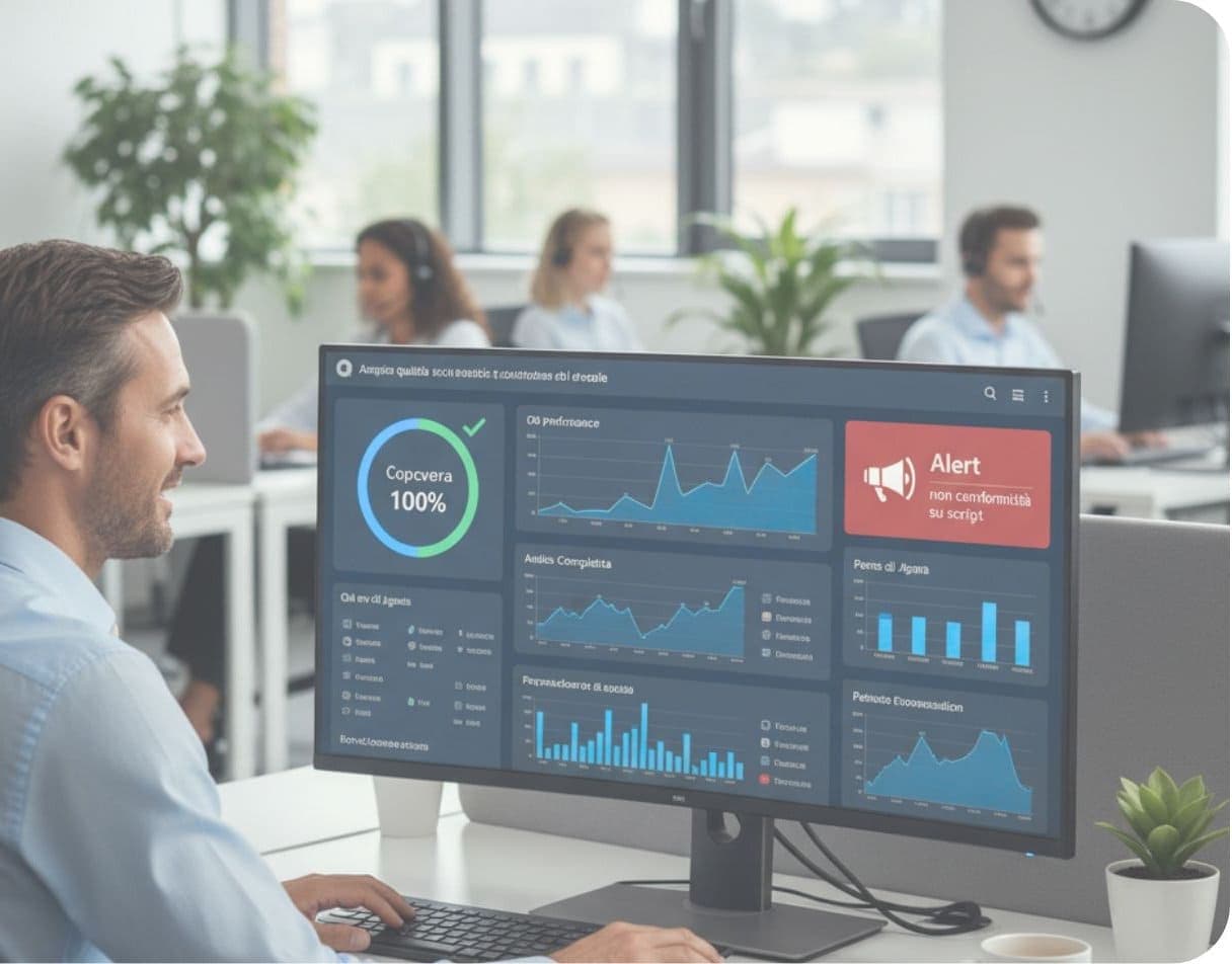 Controllo qualità sul 100% delle chiamate